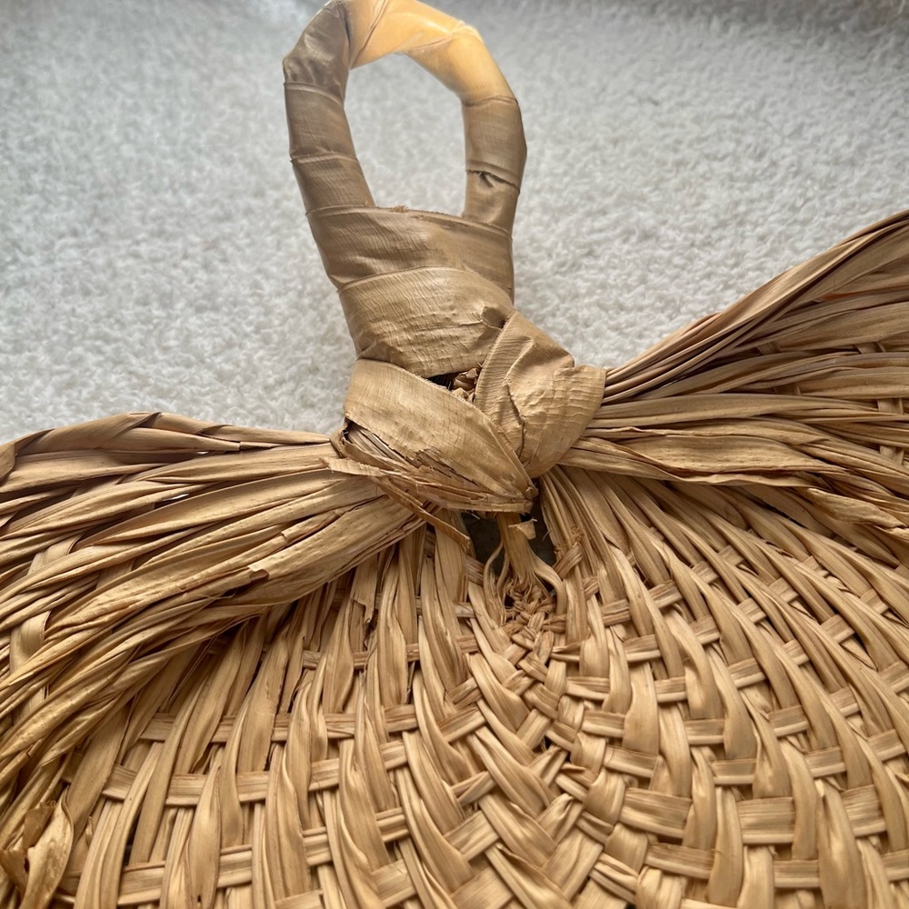Natural Raffia Hand Fans - Picture 6 of 6